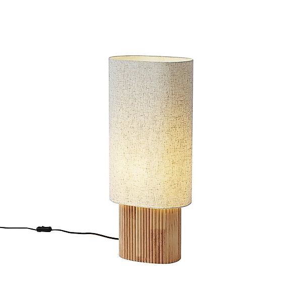 Qazqa Stehlampe Lamel, ohne Leuchtmittel, E27, Naturel, Japandi, Holz, 1-fl günstig online kaufen