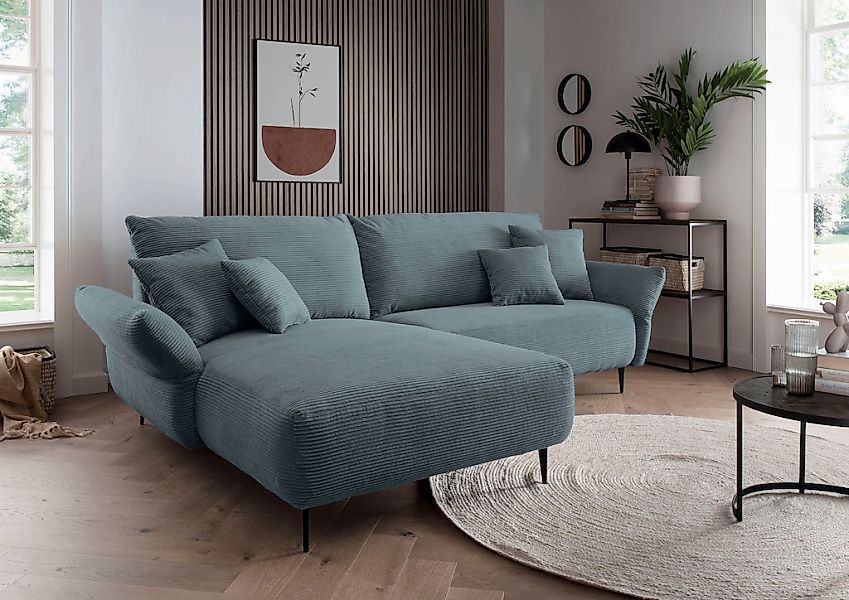 Home affaire Ecksofa "Amarena L-Form" inklusive Armlehnenverstellfunktion, günstig online kaufen