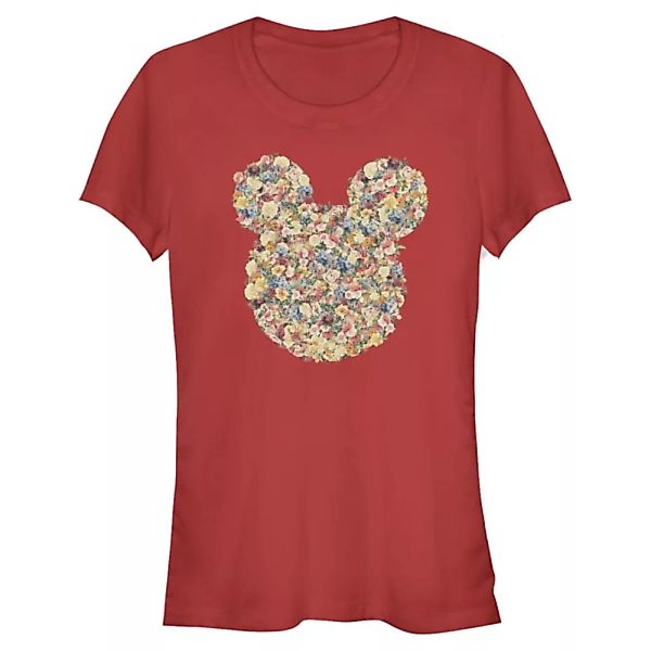 Disney - Micky Maus - Micky Maus Floral Head - Frauen T-Shirt günstig online kaufen