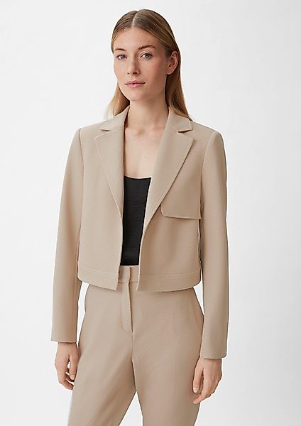 Comma Blusenblazer Kurzer Blazer aus Viskosemix günstig online kaufen