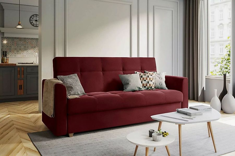 Stylefy 3-Sitzer Evelyn, Sofa, Schlafsofa, Sitzkomfort, mit Bettfunktion, m günstig online kaufen