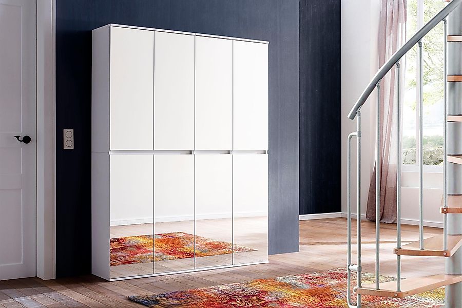 INOSIGN Garderoben-Set "Malcesine" 2 Mehrzweckschränke mit Spiegelglasfront günstig online kaufen