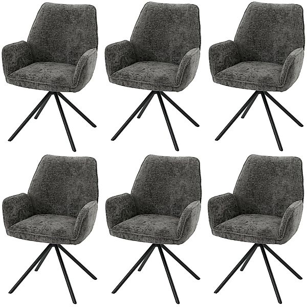 MCW Esszimmerstuhl G67 6er-Set Dunkelgrau günstig online kaufen