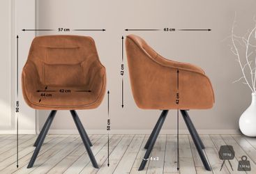 CLP Esszimmerstuhl Russel, Samt oder Antik günstig online kaufen