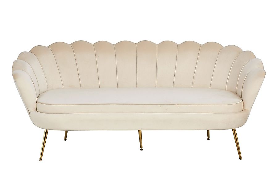 dynamic24 3-Sitzer Merichleri, Muschelsofa aus Samt günstig online kaufen