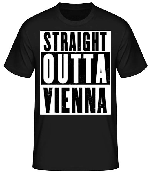Straight Outta Vienna Black · Männer Basic T-Shirt günstig online kaufen