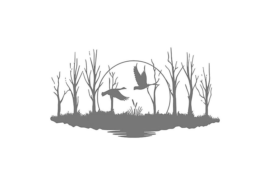 Jumpeak Wanddekoobjekt Raubvögel Metall Wanddekoration, Wald Wanddekoration günstig online kaufen