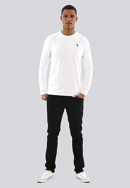 U.S. Polo Assn. Longsleeve USAaron – Herren Langarmshirt mit Logo-Stickerei günstig online kaufen