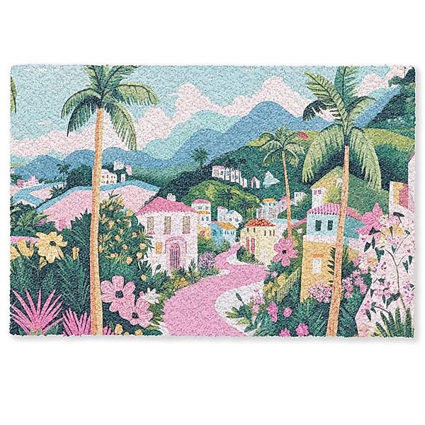 MuchoWow Fußmatte Bunt - Häuser - günstig online kaufen