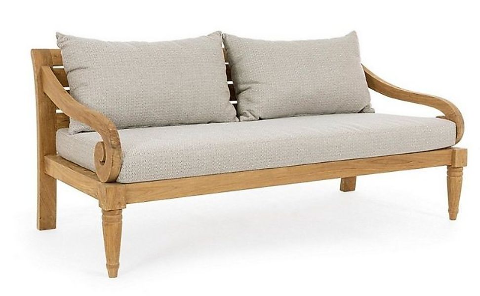 Natur24 Sofa Sofa Karuba 165x80x75cm Teakholz Sofa Couch günstig online kaufen