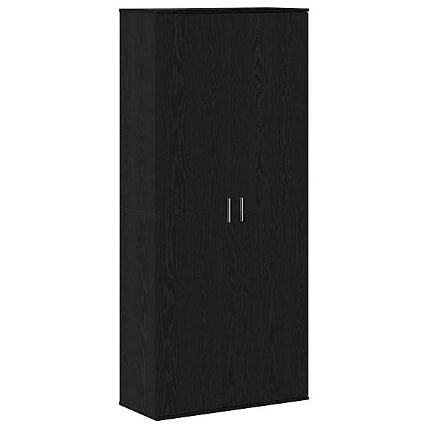 vidaXL Highboard Schwarz Eichen-Optik 80 x 35 x 180 cm Holzwerkstoff 336556 günstig online kaufen