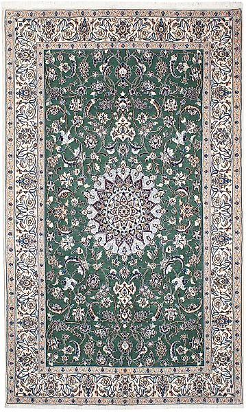 morgenland Orientteppich »Perser - Nain - Royal - 254 x 152 cm - grün«, rec günstig online kaufen
