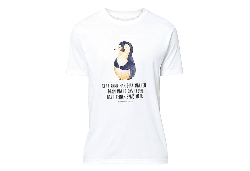 Mr. & Mrs. Panda T-Shirt Pinguin Diät - Weiß - Geschenk, Abnehmen, Frauen, günstig online kaufen