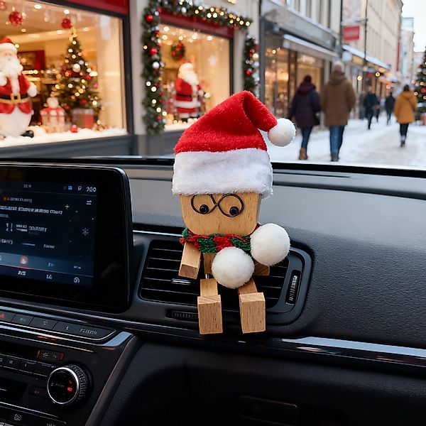 REDOM Dekofigur Auto Deko Holz Wackelfigur günstig online kaufen