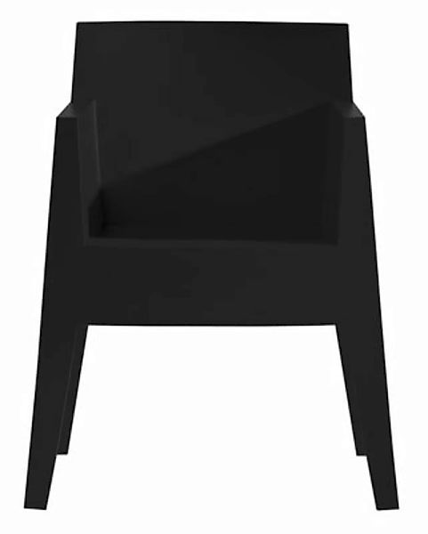 Stapelbarer Sessel Toy plastikmaterial schwarz - Driade - Schwarz günstig online kaufen
