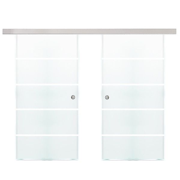 HOME DELUXE Glasschiebetür Doppelglasschiebetür SAPHIR & günstig online kaufen