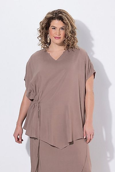 Ulla Popken Tunika Tunika drapiert Tunika-Ausschnitt Halbarm günstig online kaufen
