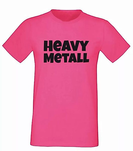 G-graphics T-Shirt Heavy Metal Herren T-Shirt, Pink-Black-Men-Edition, mit günstig online kaufen