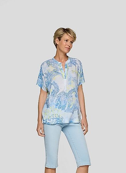 Rabe Klassische Bluse Rabe Bluse mit Paisley-Muster und Stehkragen günstig online kaufen