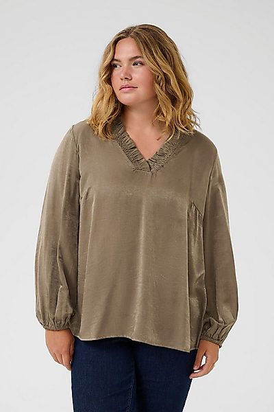 KAFFE Curve Langarmbluse Langarm-Bluse KCmilia Große Größen günstig online kaufen