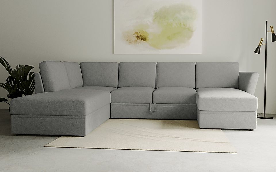 Home affaire Wohnlandschaft »Lavars Schlafsofa«, mit Bettfunktion und Staur günstig online kaufen