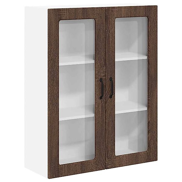 vidaXL Küchenwandschrank mit Regal Braun Eichen-Optik 80 x 31 x 100 cm 8851 günstig online kaufen
