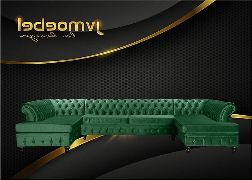 Xlmoebel Ecksofa Chesterfield Wohnzimmer-Sitzgruppe Wohnlandschaft XXL Pols günstig online kaufen