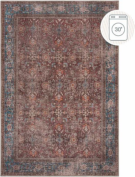 FLAIR RUGS Teppich »Cyra«, rechteckig, 4 mm Höhe, Waschbarer Traditioneller günstig online kaufen