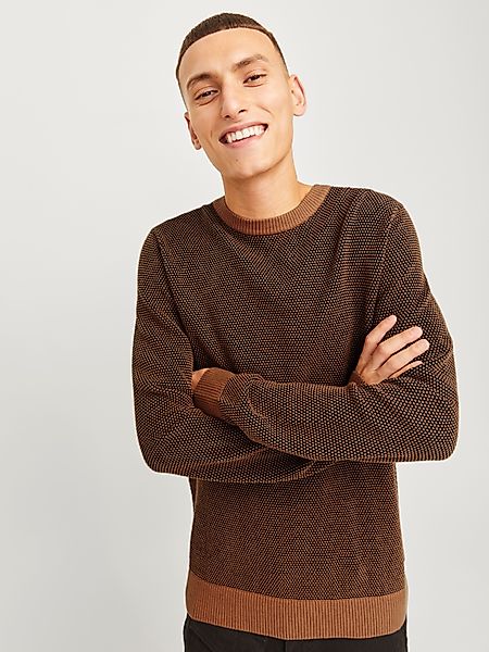 Jack & Jones Rundhalspullover JJEGLOBE KNIT günstig online kaufen
