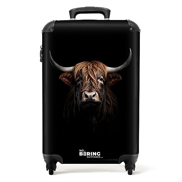 NoBoringSuitcases.com© Hartschalen-Trolley Schottischer Highlander Porträt günstig online kaufen