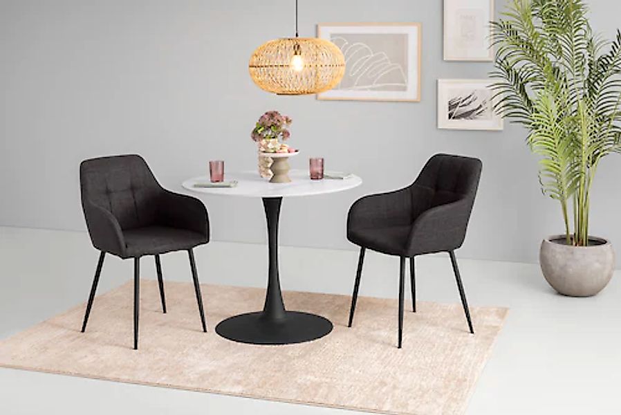 HELA Esszimmerstuhl »HANNA«, (Set), 2 St., Microfaser-Webstoff, Schalenstuh günstig online kaufen