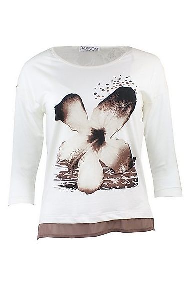 Passioni Print-Shirt T-Shirt mit grafischem Blumendruck günstig online kaufen