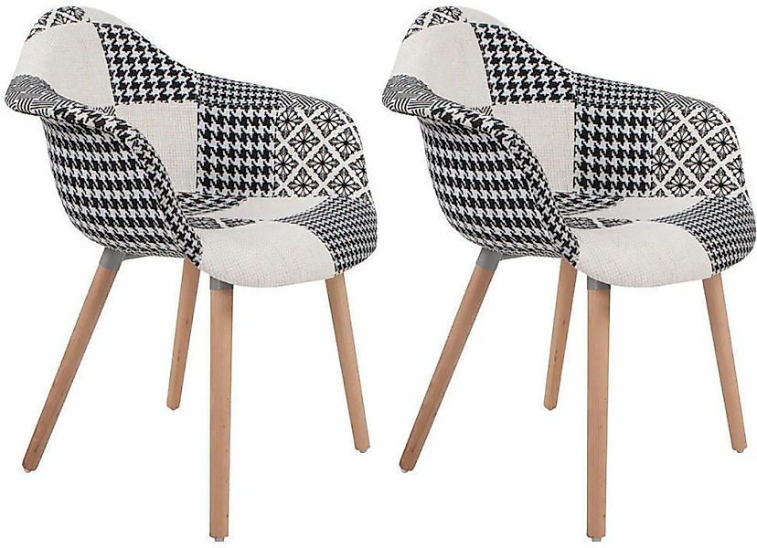 Kayoom Polsterstuhl "Stuhl Dave 110 2er-Set Multi, bequemer Stuhl mit Patch günstig online kaufen