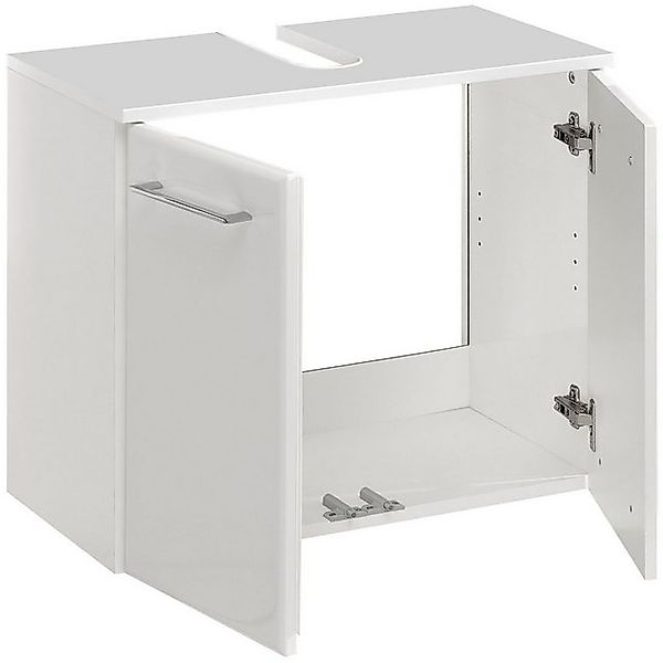 PELIPAL Waschbeckenunterschrank in Weiß Hochglanz mit 2 Türen (BxHxT: 60x53 günstig online kaufen