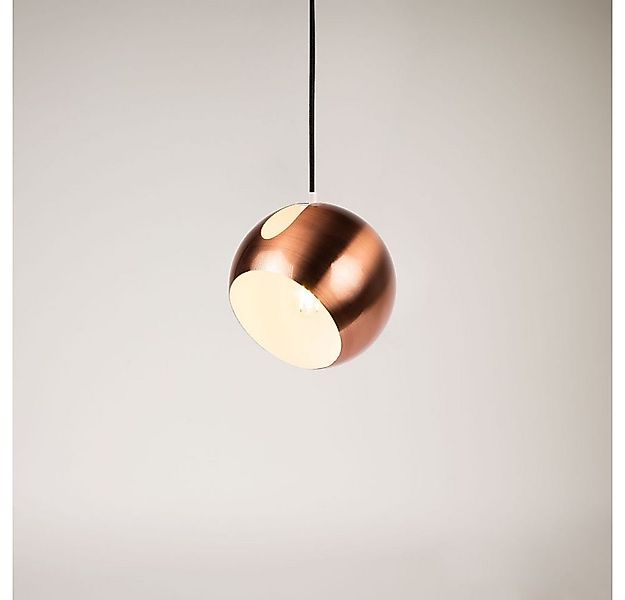 s.luce Pendelleuchte Pendelleuchte Ball tauschbarer Schirm Kupfer günstig online kaufen
