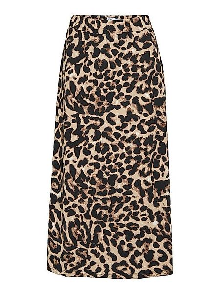 Vila Sommerrock Leopardenmuster Midi-Rock A-Linie Stil Sommer VILEOA HW MID günstig online kaufen