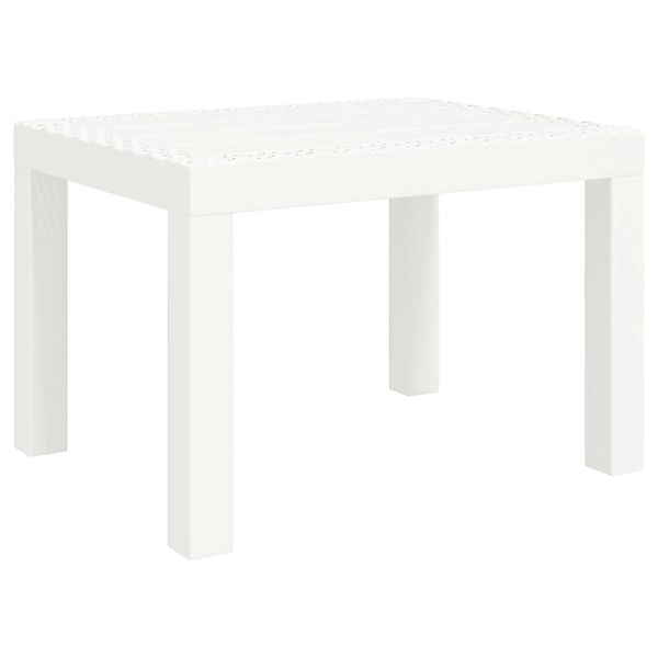 vidaXL Gartentisch Weiß 59x47x40 cm PP 364728 günstig online kaufen