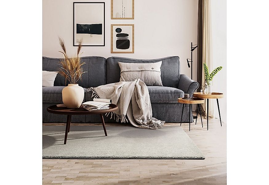 Steffensmeier Hochflor-Teppich Chamonix, Rechteckig, Shaggy, Langflor, Kuns günstig online kaufen