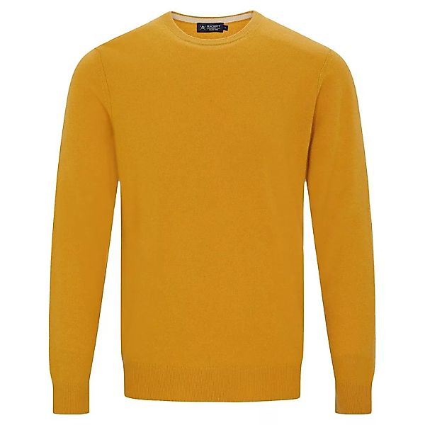 Hackett Wool Cash Mix Rundhalsausschnitt Sweater M Mustard günstig online kaufen