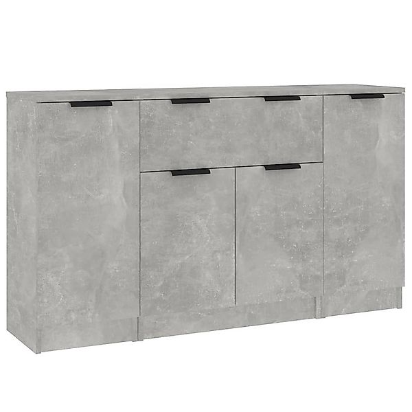 vidaXL Sideboard Sideboards 3 Stk. Betongrau günstig online kaufen