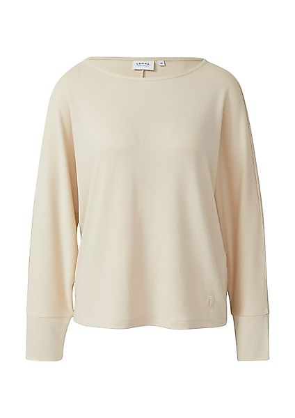 comma Langarmshirt T-Shirt Jerseyshirt mit Fledermausärmeln günstig online kaufen