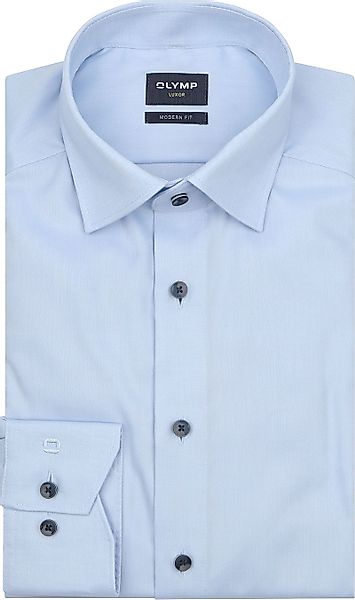 OLYMP Luxor Hemd Contrast Button Hellblau - Größe 42 günstig online kaufen