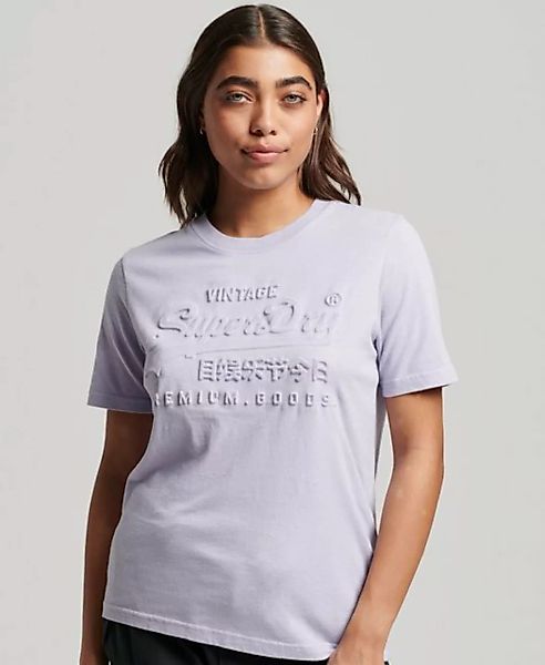 Superdry T-Shirt EMBOSSED VL T SHIRT Cosmic Sky Purple günstig online kaufen