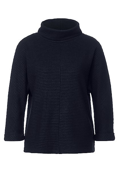 STREET ONE 3/4-Arm-Shirt Shirt LTD QR structure scarf collar Streifen-Struk günstig online kaufen