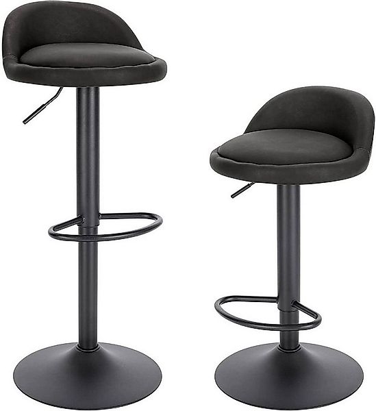 EUGAD Barhocker (2 St), 120kg belastbar höhenverstellbar Kunstleder Metall günstig online kaufen