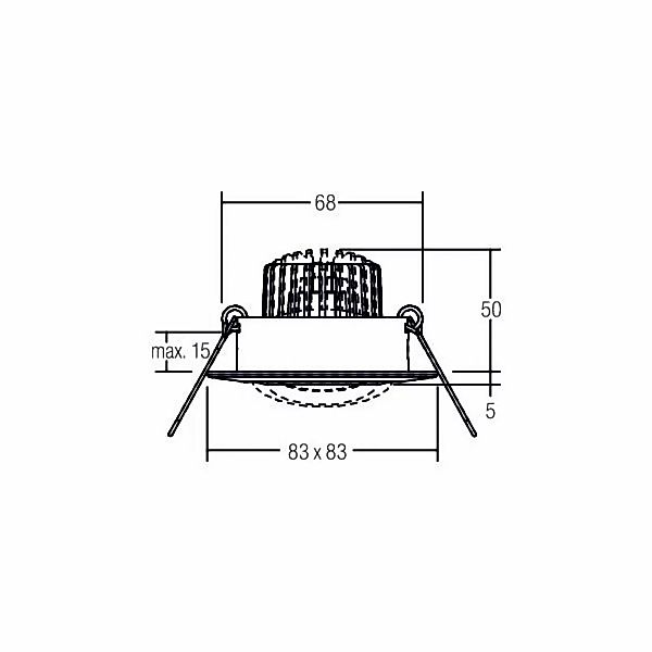 BRUMBERG BB14 Einbau dim2warm RC-dim weiß glanz günstig online kaufen