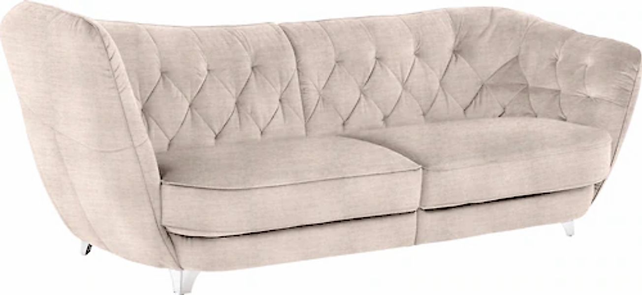 Leonique Big-Sofa »Retro«, stylischer Hochlehner günstig online kaufen