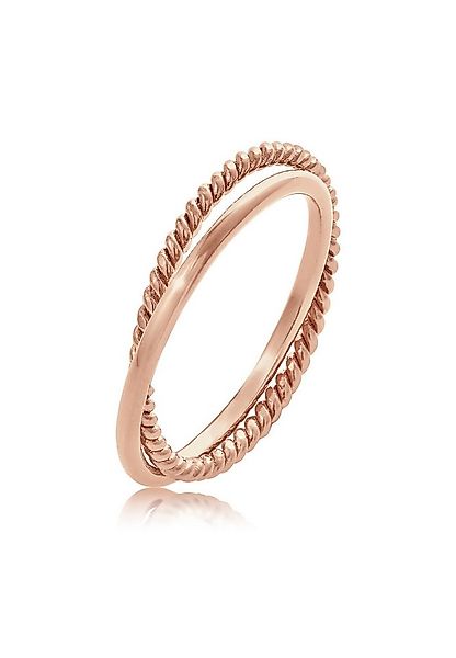 Elli Fingerring Wickelring Klassik Fein Gedreht Schmuck Geschenk 925 Silber günstig online kaufen