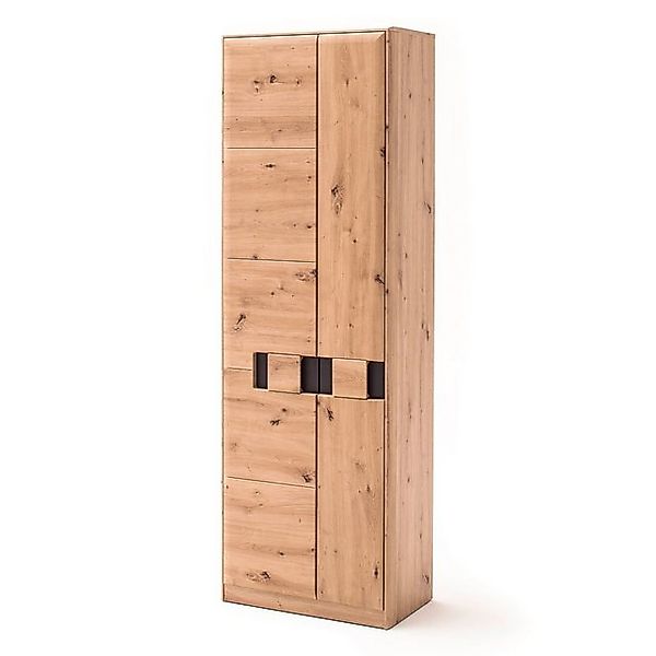 Newroom Hochschrank Alinago Balkeneiche Hochschrank Modern Grau Garderobens günstig online kaufen