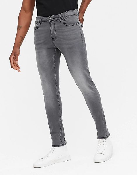 New Look – Skinny-Jeans in verwaschenem Grau günstig online kaufen